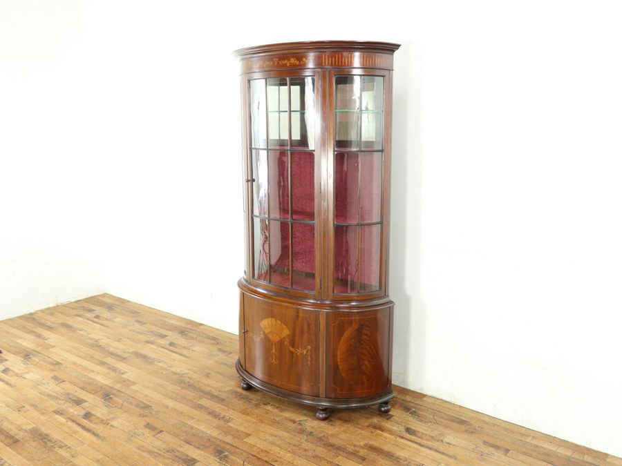 アンティーク家具 張替済ショーケース 80509