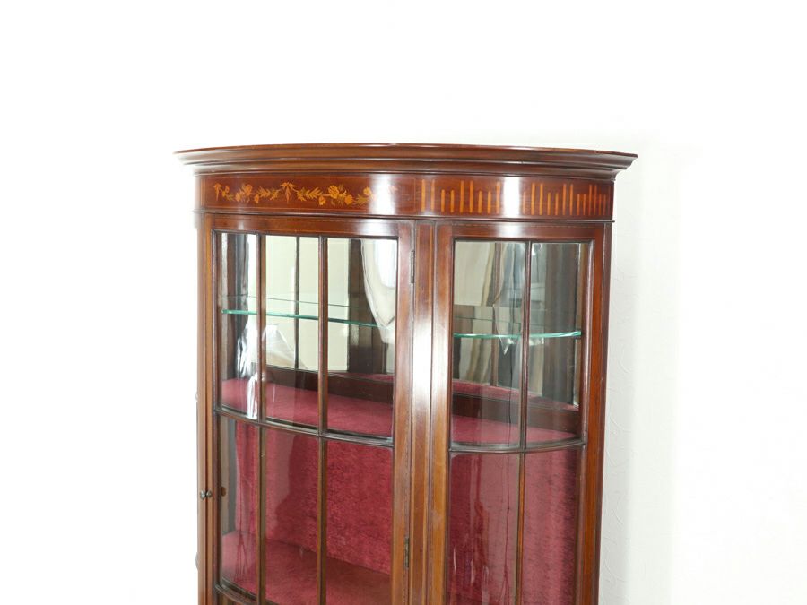 アンティーク家具 張替済ショーケース 80509
