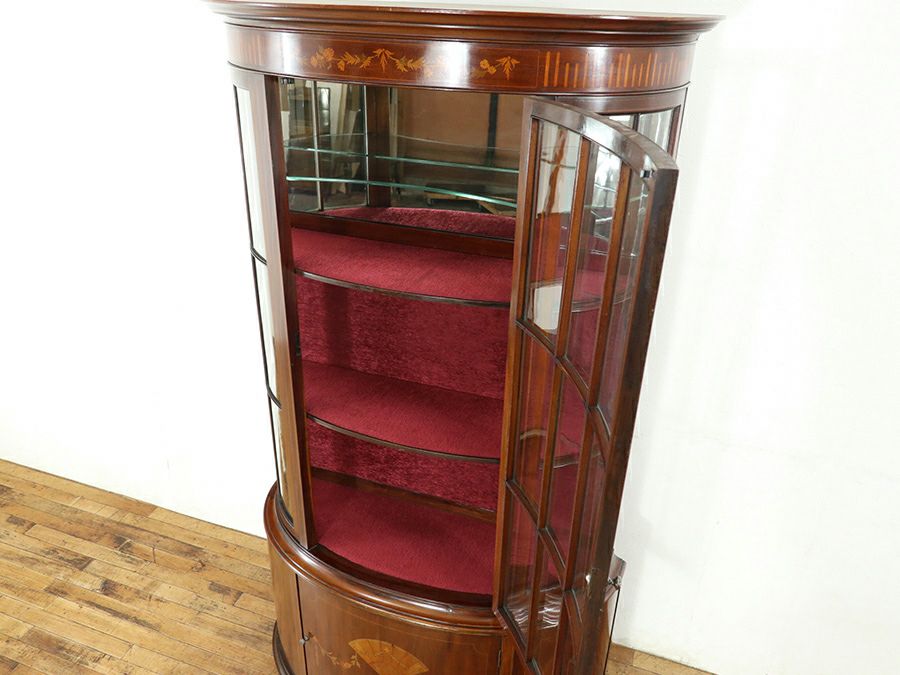 アンティーク家具 張替済ショーケース 80509