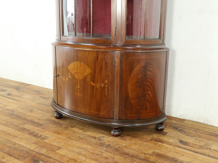 アンティーク家具 張替済ショーケース 80509