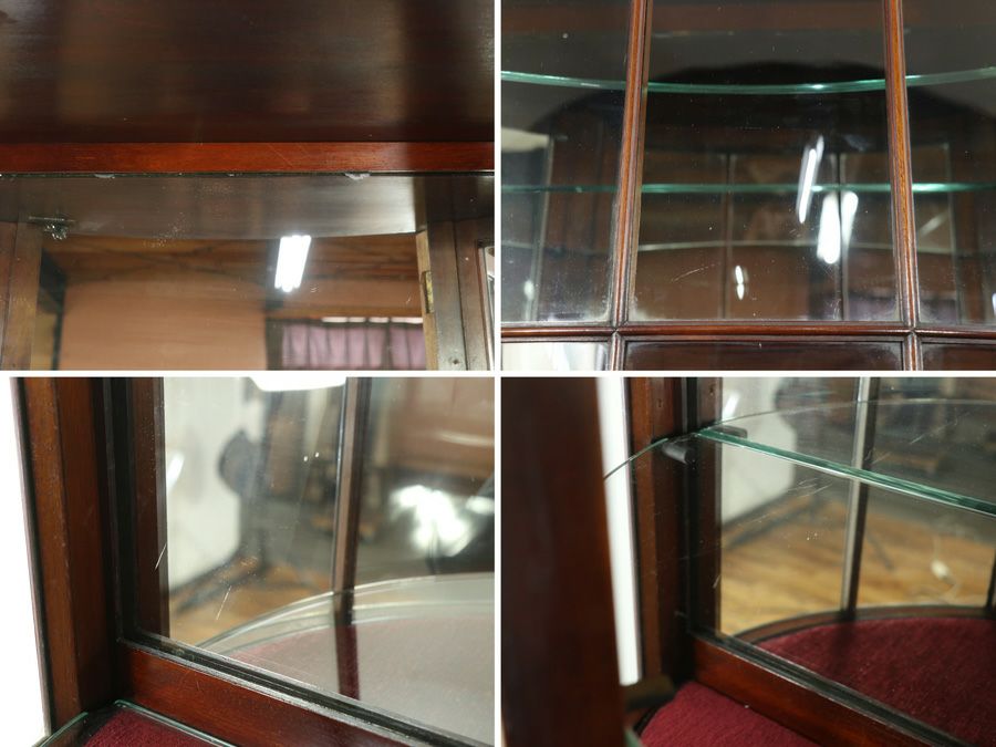アンティーク家具 張替済ショーケース 80509