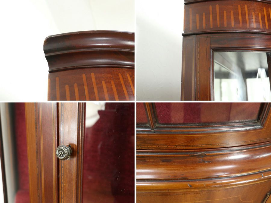 アンティーク家具 張替済ショーケース 80509