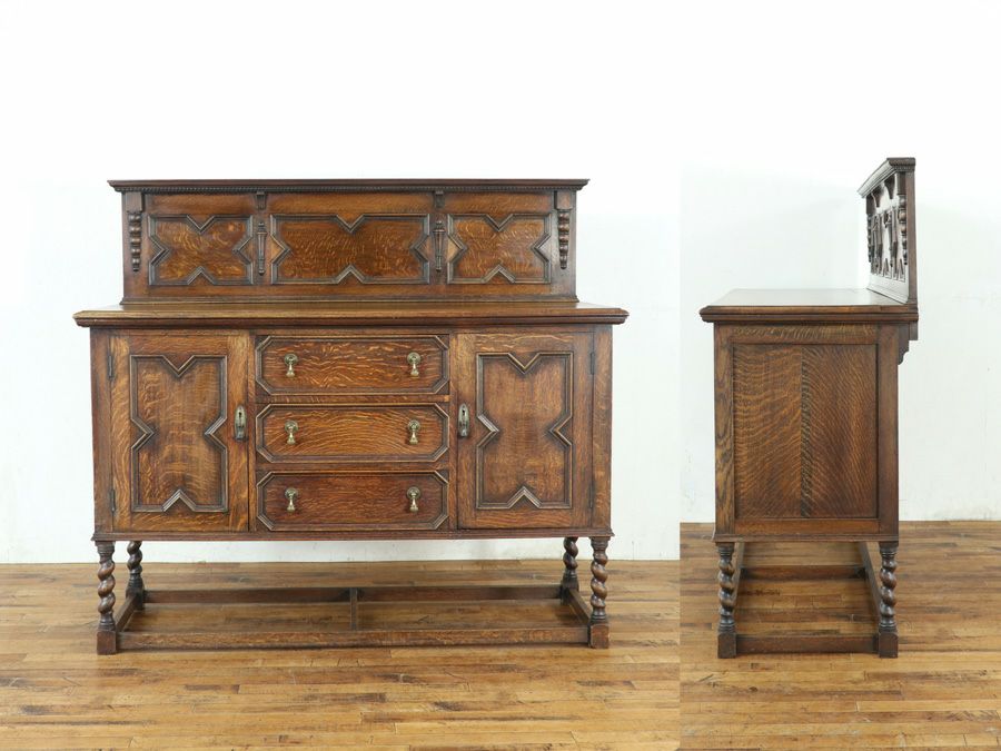 イギリスアンティーク家具らしさを感じるデザイン サイドボード 80731