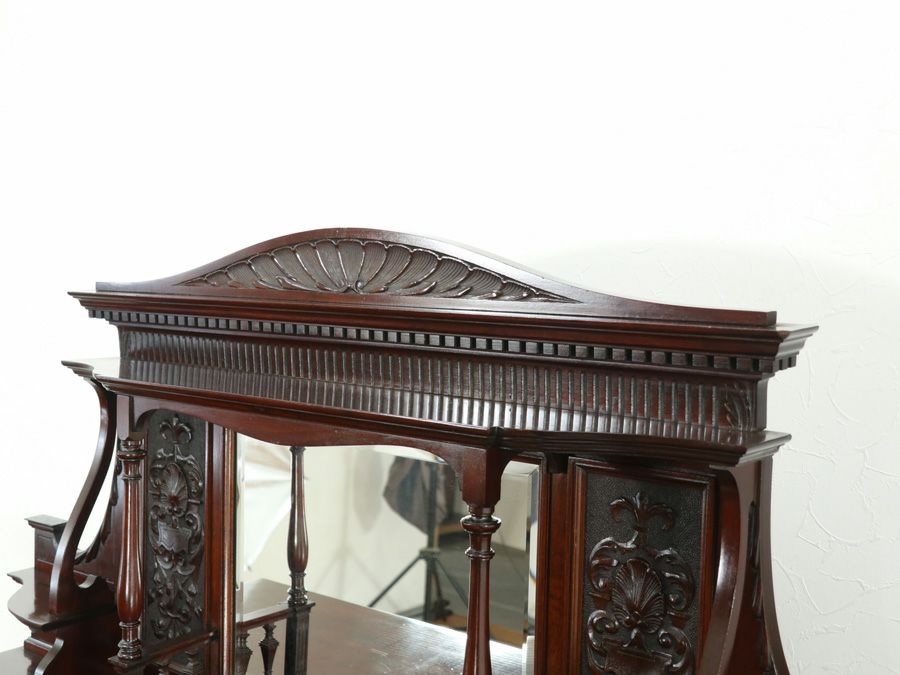 アンティーク家具 張替済キャビネット 80777