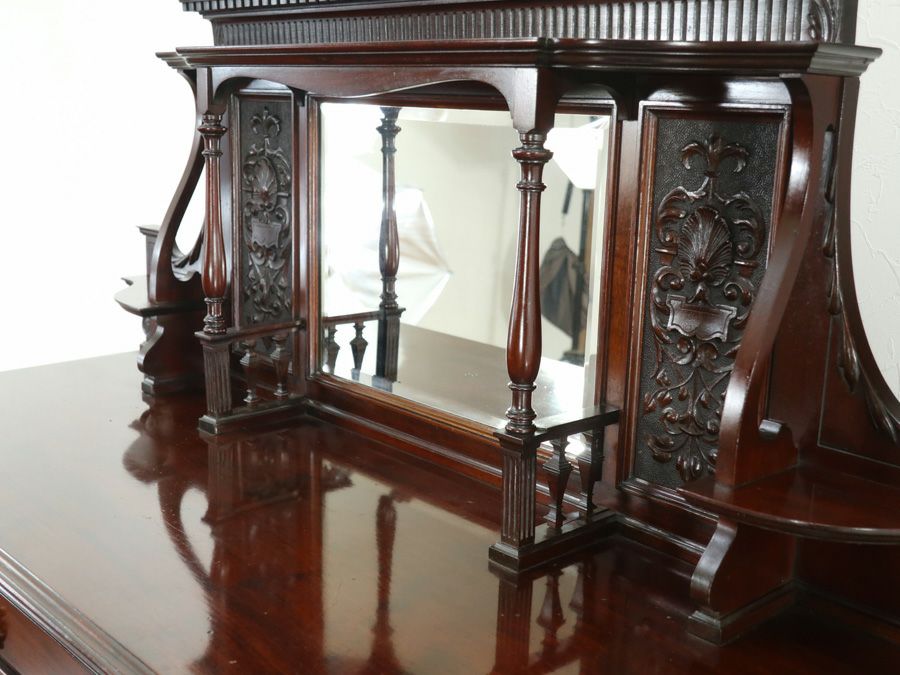 アンティーク家具 張替済キャビネット 80777