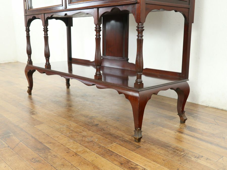 アンティーク家具 張替済キャビネット 80777