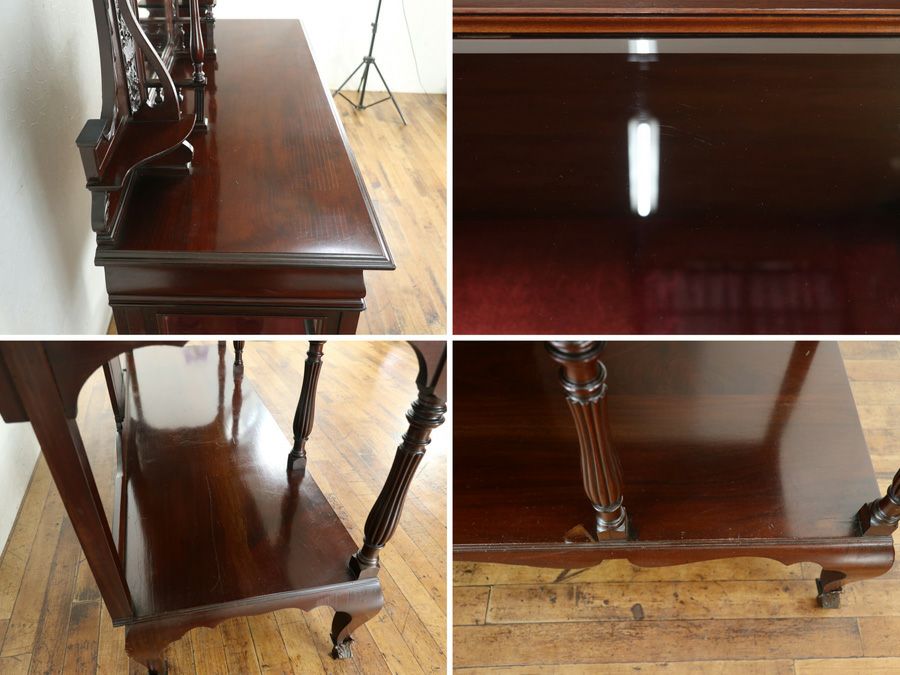 アンティーク家具 張替済キャビネット 80777