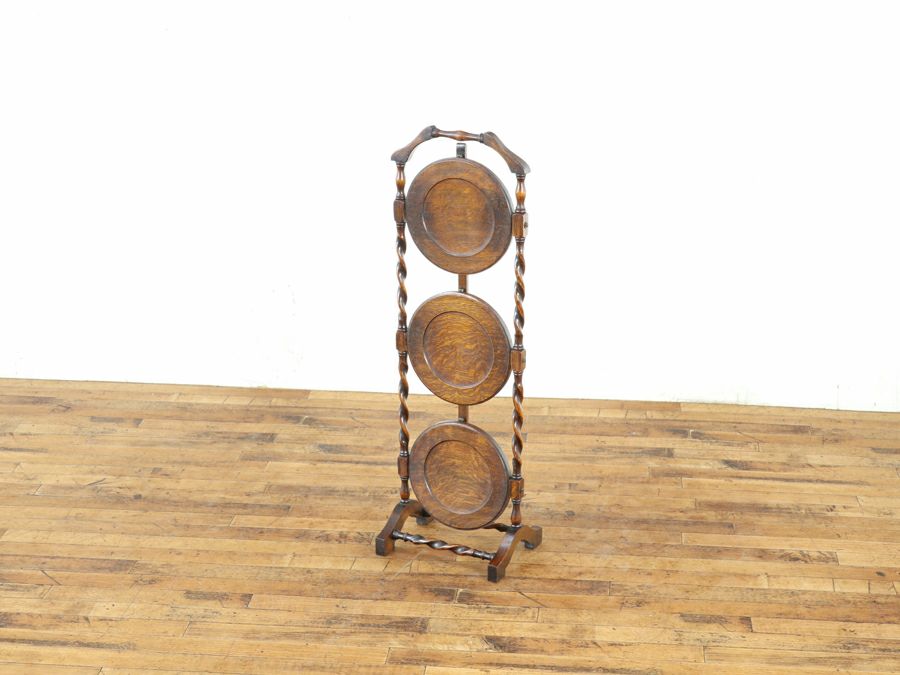 イギリスアンティーク ツイスト ケーキスタンド 80810a