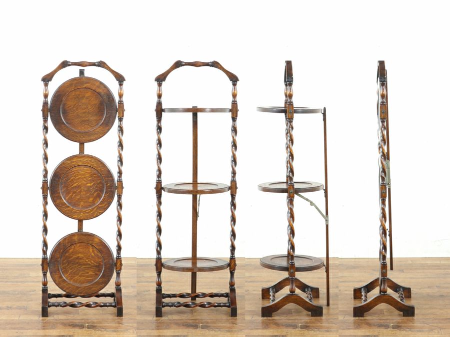 イギリスアンティーク ツイスト ケーキスタンド 80810a