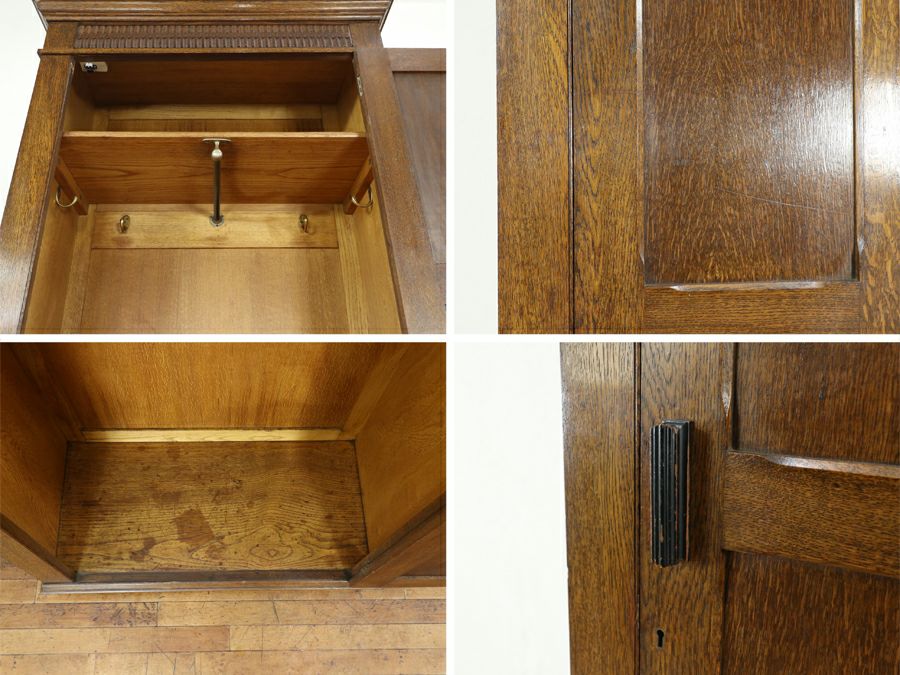 少し薄型のサイズも魅力のナチュラルな雰囲気のワードローブ 80652