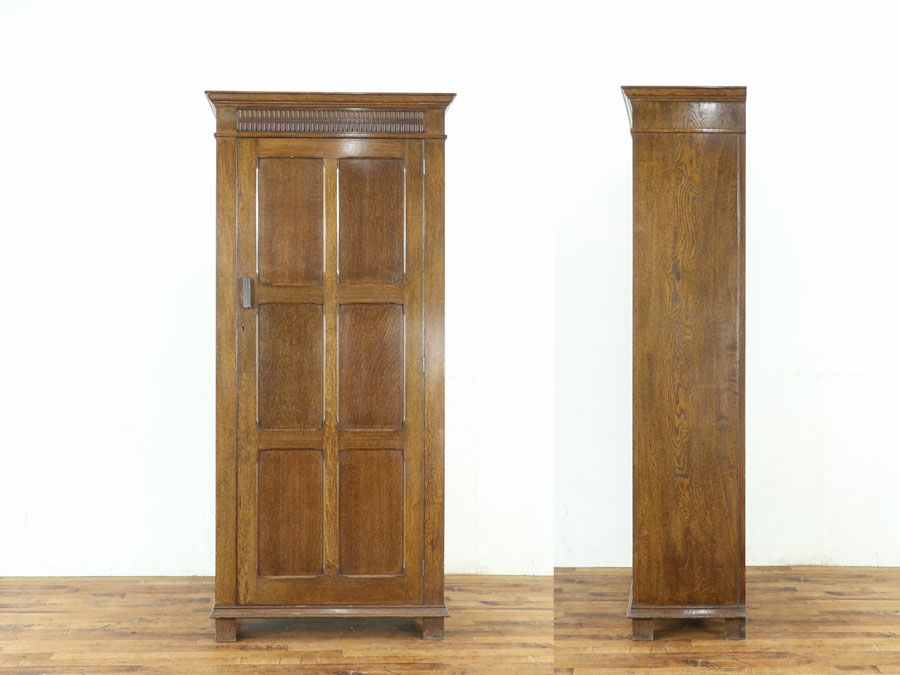 少し薄型のサイズも魅力のナチュラルな雰囲気のワードローブ 80652